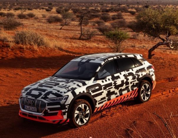 Audi e-Tron in Namibia.  Foto: Auto-Medienportal.Net/Audi